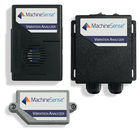 MachineSense Vibration Analyzer 24 VDC + 1 Sensor Kit + 1 Data Hub