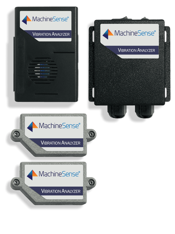 MachineSense Vibration Analyzer 24 VDC + 2 Sensor Kit + 1 Data Hub